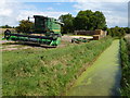 John Deere combine on Gubbole's Drove in PE11 4AU