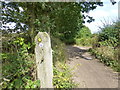 Delamere way marker post near Hurst Farm in WA4 5LQ