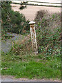 Boundary post on Brizlincote Lane in DE15 9GP