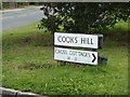 Cookes Hill sign in CO4 5SR