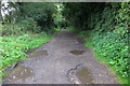 Track to Brookfield Farm in CV9 3RG