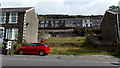 Gap in the houses, Oxford Street, Pontycymer in Garw Valley Community