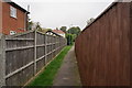 Footpath leading to Louth Road, Holton le Clay in DN36 5FR