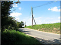 Bend in Tuttington Road in NR11 6SZ