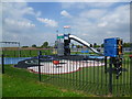 Play equipment in Hengrove Recreation Ground in TW18 4JX