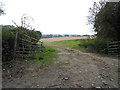 Field entrance on West End Lane in AL9 6BB