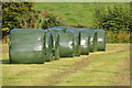 Mid Devon : Grassy Field & Bales in EX16 9JX