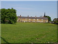 Village green in front of Old Row, Elsecar in S74 8BL