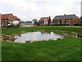 Pond on housing development in NN11 0WR