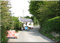Road works below Talwrn Cottage, Glan-yr-afon in LL58 8PE