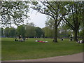 Queens Park on a Warm April Weekend in NW6 7TD