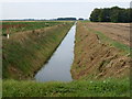 Raisen's Dike crossing Stowgate east of Deeping St James in PE6 8RW