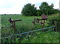 Old farm machinery next to the B4065 Leicester Road in CV7 9QL