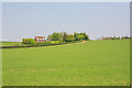 View of farmland and house on Moor Court Lane, Sparsholt in SO21 2NE
