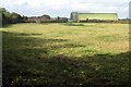 Cattle field in the shadow of the hangars in MK45 3AE