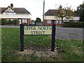 Upper Street North sign in CO10 8EQ