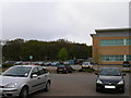 nPower business unit with the trees of Bracken Hill behind in SR8 2RU