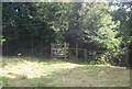 Kissing gate, North Downs Way in TN25 5HF