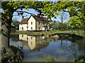 Old Hall in reflections in IP14 6NR