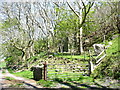Cattle grid and gate on the track to Caerhoslligwy Farm in LL78 7JF