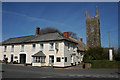 The Bradworthy Inn and church in EX22 7RJ