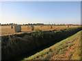Straw bales by Middlemarsh Farm in PE24 4RQ