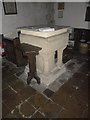 St. Peter's Church, Mannington Bruce: font in SN9 6JB