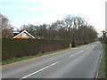 House behind clipped conifer hedges by Forshaw Heath Lane in B94 5LL