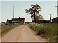 The approach to Marden's Farm in Oak Corner