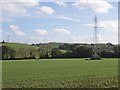 Power lines from Hinkley Point pass over Stogursey Brook in TA5 1LA