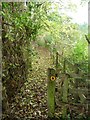 Public footpath heading west at Pegsdon in SG5 3LA