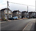 Wires and houses in Southbrook Road, Melksham in SN12 8DT