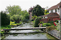 River Meon immediately downstream of bridge at Exton in SO32 3NA
