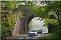 Railway bridge in Porthkerry Country Park in CF62 6PS