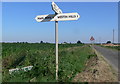Fingerpost near Cobgate Farm in Moulton, Weston and Cowbit Ward