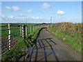 Road to Tregilgas Farm in PL26 6ND