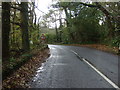 A bend in the A374 in PL11 3EN