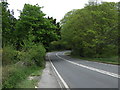 A bend in Bristol Road (A38) in BS25 1PN