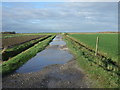 Waterlogged farm track off Marsh Road in PR9 8DX
