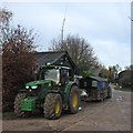 Tractors at College Farm in CB22 4QF