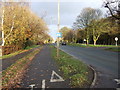 Cycle path beside Liverpool Road (A59) in PR4 4BG