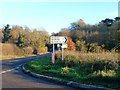Road junction near Malthouse Farm in RG7 6BF