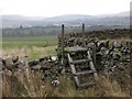 Stile on the Southern Upland Way south of Sanquhar in DG4 6LQ