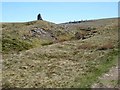 Cairn at the head of Faraday Gill in CA17 4JF