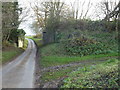 Dismantled railway bridge near Helhoughton, Norfolk in Helhoughton