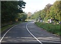 End of dual carriageway, A21 in TN5 7QG