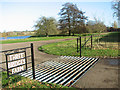 Cattle grid by the entrance to Three Bridges Farm in NR9 5PX