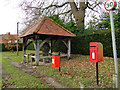 Postbox, doggy bin and water pump in NR20 3LP