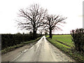 Road from Honingham near Greenacres Farm in NR9 5DH