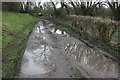 A muddy track at Far Bank in DN7 5LN
